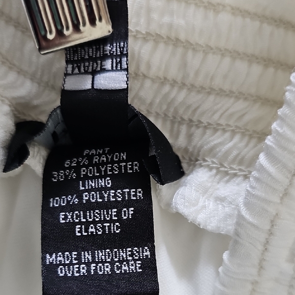 BCX Sheer White Pants - Picture 11 of 11